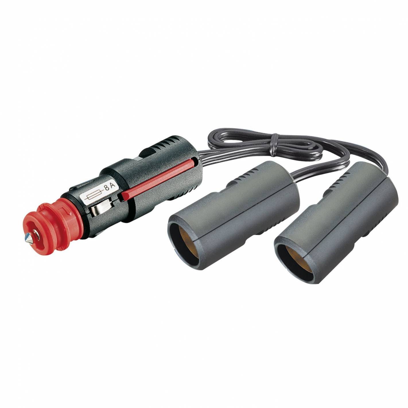 Fiche double allume-cigare 12V et 2 USB inclinable - Camping-car