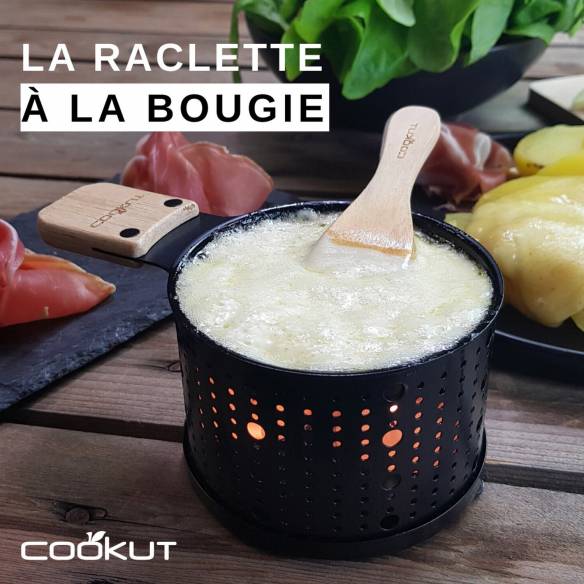 Raclette à la bougie pour 4 personnes cookut noir Cookut