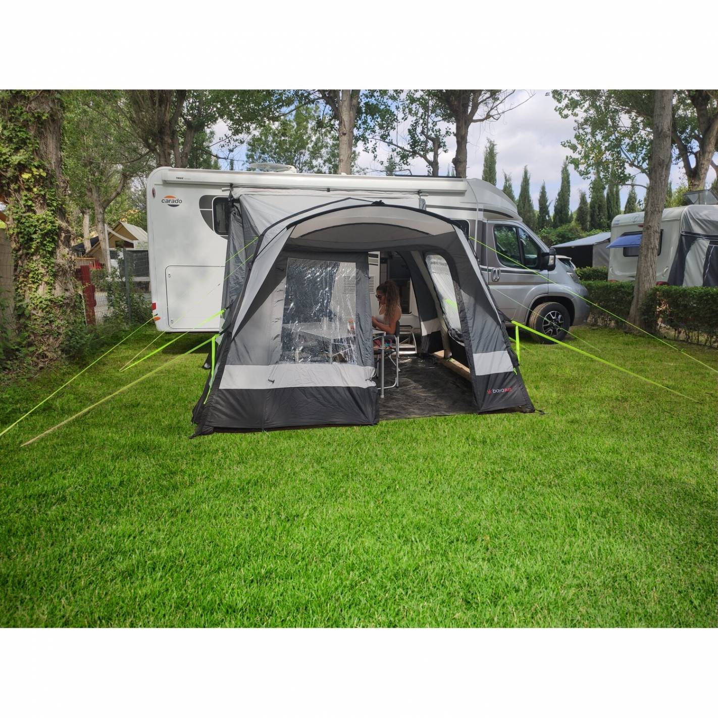 Auvent gonflable Bora Air pour camping-car – Just4Camper Baya Sun