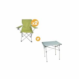 Table en aluminium avec chaises de camping - Just4Camper Baya Sun  RG-BQLDQQ128
