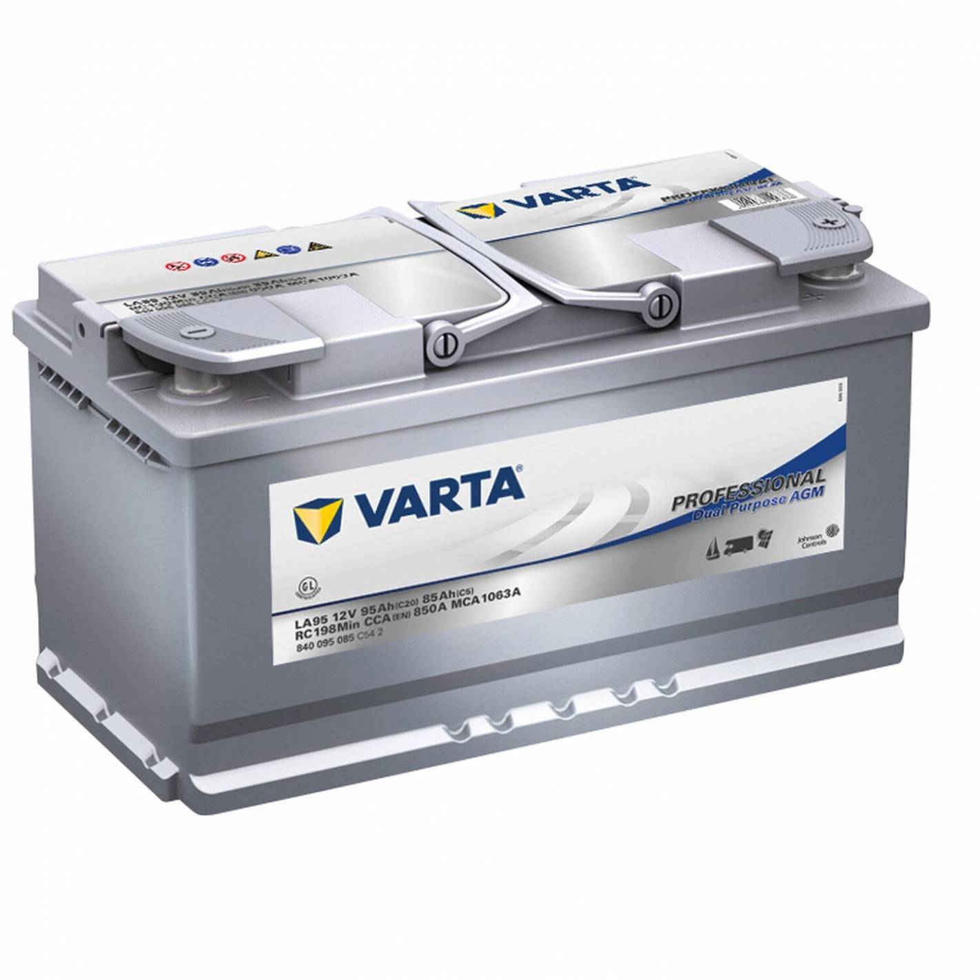 Batterie camping-car AGM à décharge lente VARTA